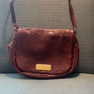Reddish Brown Leather Marc by Marc Jacobs cross body bag